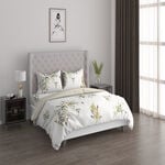 Painterly bunches 3pc comforter queen green 200*240 cm image number 0