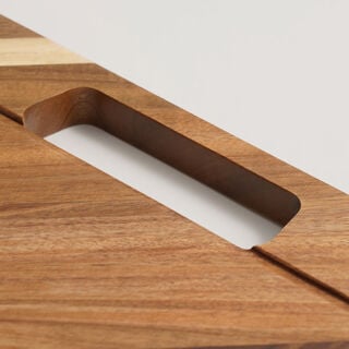 Alberto rectangular carbonized bamboo cutting board 50*30*2cm, brown