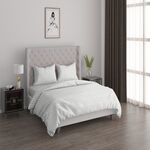 Cottage 3pcs cotton duvet cover 260*200cm 200 thread count grey geo image number 0