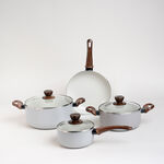 Alberto 7 Pcs non stick cookware set with glass lid image number 0