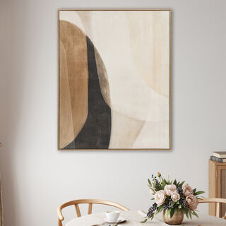 Homez wall art framed canvas wood, 80*100cm
