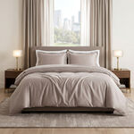 Boutique Blanche Duvet Cover Set 100% Cotton 400Tc Egyptian Queen Silver 240*200 Cm image number 3