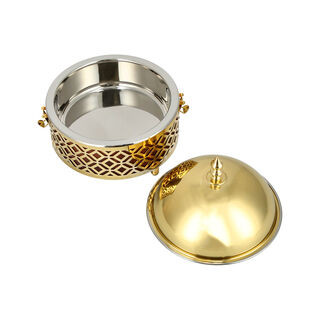 FOOD WARMER WITH PLAIN DOME LID