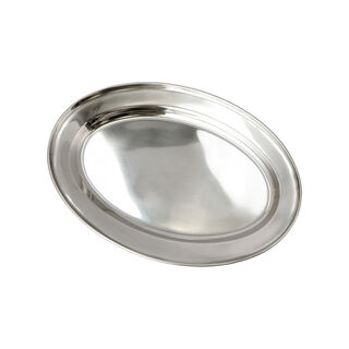 Stainless Steel Oval Serving Tray