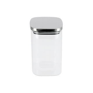  Glass Storage Jar With Metal Lid