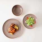 La Mesa 12pce stoneware dinner set, brown image number 7