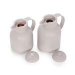 Dallety Plastic Vacuum Flask 2 Pieces Set Gray image number 1