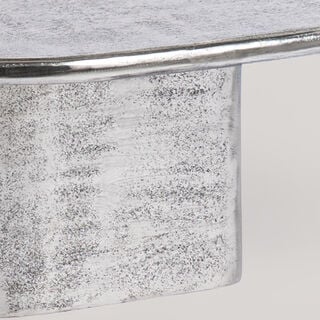 Homez Metal Coffee Table, Silver 119*57*34 Cm