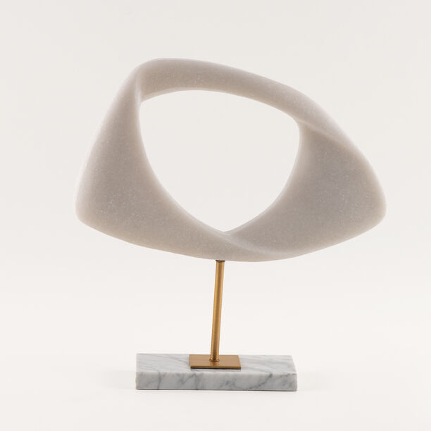 Homez huda pisa decorative sculpture 31*8*33cm, white image number 1