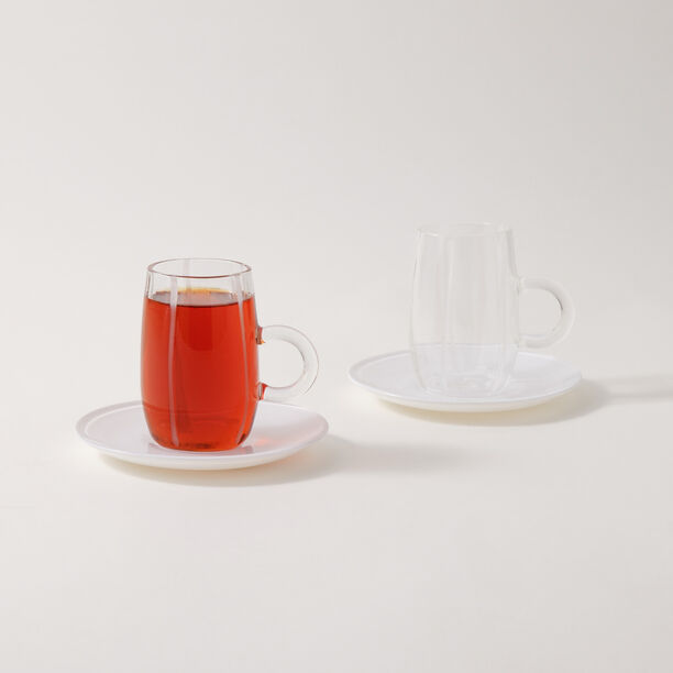 Dallaty glass tea cup set 12pcs image number 1