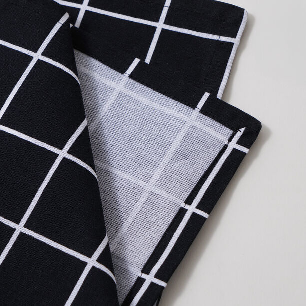 Alberto 100% Cotton Kitchen Set Of 4Pcs, Black image number 5