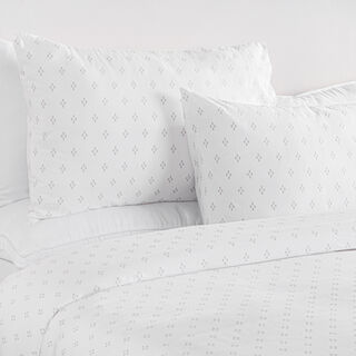 Boutique Blanche 3pcs cotton duvet cover 160*200cm 300 thread count diamond