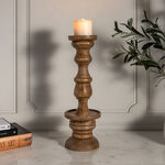 Tapper Candle Holder Wood  13.3*42.5 cm image number 0