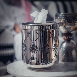 علبة مناديل معدن   15*15*19 سم   تشكيلة الخيل