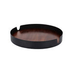 Metal Tray With Wood image number 0