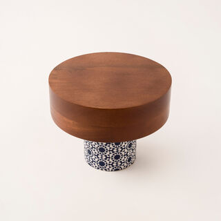Bahja multi color wood cake stand 25*25*20 cm