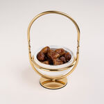 Dallaty white porcelain nut bowl with stand image number 2