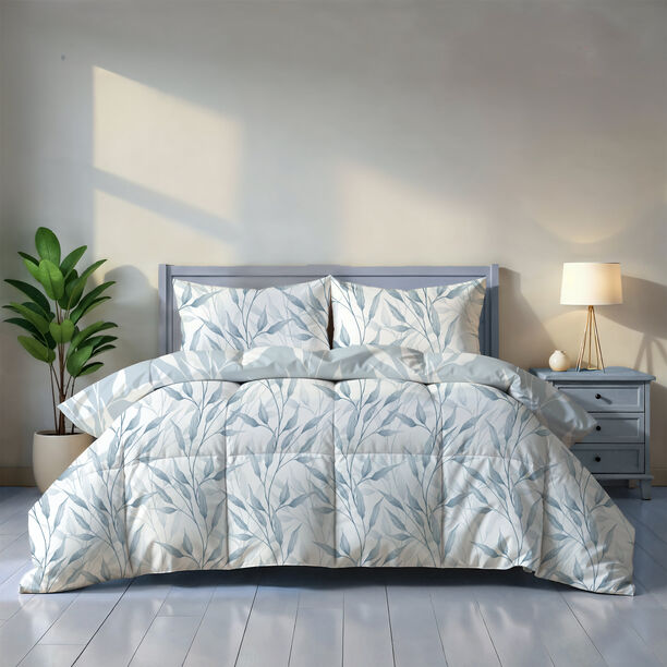 كوتاج طقم لحاف 6 قطع بتصميم أوراق اليوكاليبتوس سوبر كينج 240*260سم image number 2
