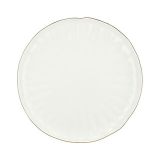 La Mesa White/gold porcelain 16pcs dinner set