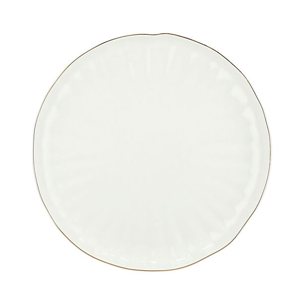 La Mesa White/gold porcelain 16pcs dinner set image number 3