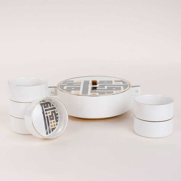 Kov 8 Pieces Porcelain Soup Tureen Set image number 0