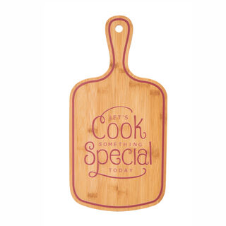 Alberto Bamboo Cutting Board With Handle Pink