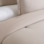 Cottage chevron 3pc comforter set queen 200*240cm microfiber beige image number 2