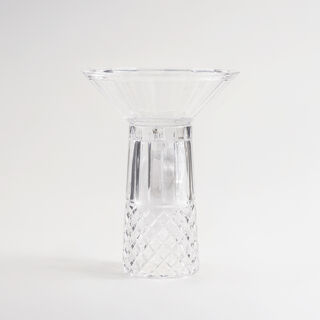 هومز مبخرة عود دايموند زجاج 16*16*30سم، أزرق