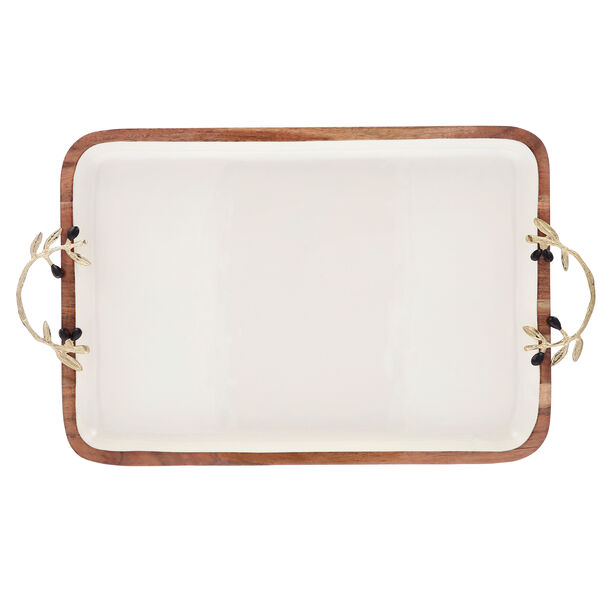 Serving Tray Gold & Black Olive image number 1