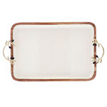 Serving Tray Gold & Black Olive image number 1