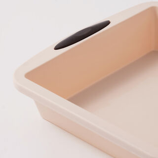 Alberto slilicone 8" square baking mold 30.5*25.5*6.5cm, beige