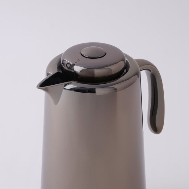 دلتي دلة بلاستيك مع مسكة اكريليك حافظة للحرارة، أسود 1 لتر image number 1