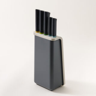 Joseph Joseph duo knife block set 5 pieces opal