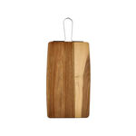  Acacia Wood Square Serving Tray With Steel Handle image number 0