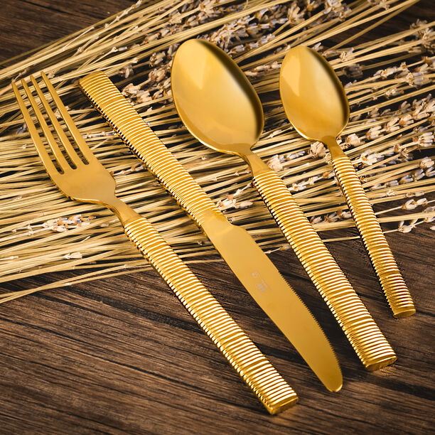 Heide 16 Pcs Cutlery Set Shiny Gold image number 0