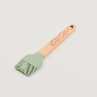 Pentola silicone brush with beech wood handle,green 24.5*5.7*1.2 cm