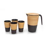 Bamboo Fibre  5Pcs Set ( 1 Jug + 4 Cups) image number 0