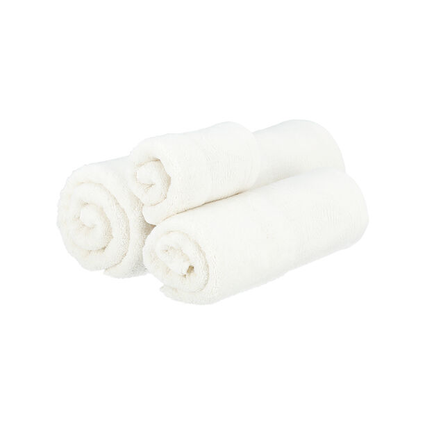 Embroidered Border Cotton Bath Towel 70*140 cm Beige image number 2