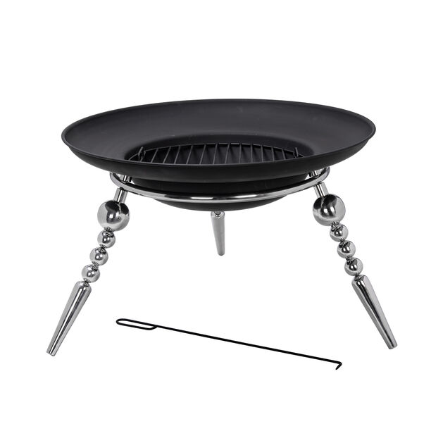 Fire Pit Round Stainless Steel And Iron image number 1