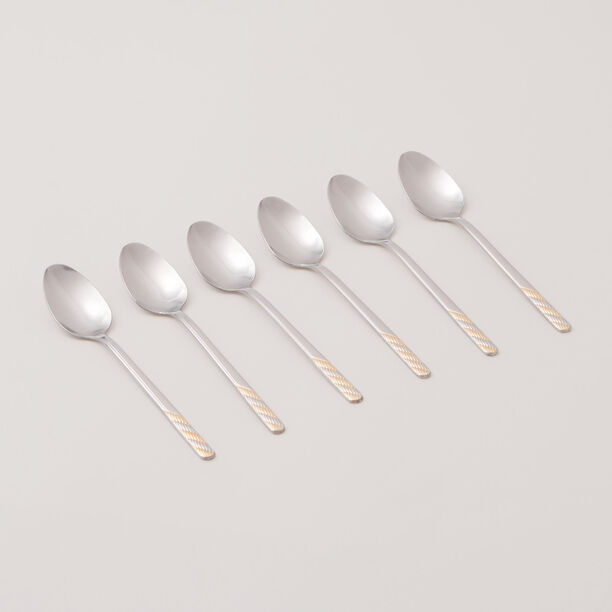 Pentola stainless steel tea spoon set 6pcs with mirror polish 2.5mm image number 0