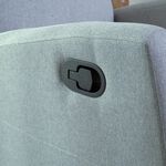 Verona manual recliner chair from Home Canvas, light grey image number 6