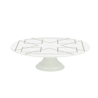 La Mesa Porcelain Cake Stand Gold