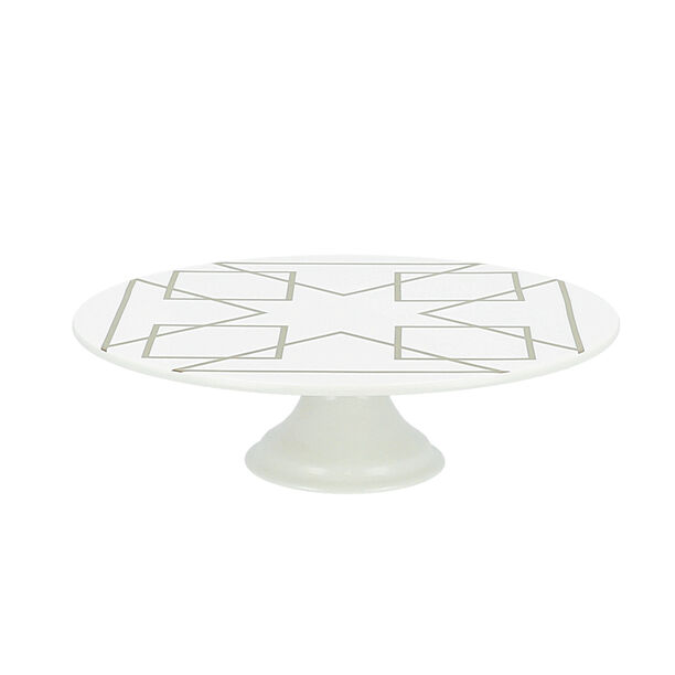 La Mesa Porcelain Cake Stand Gold image number 0