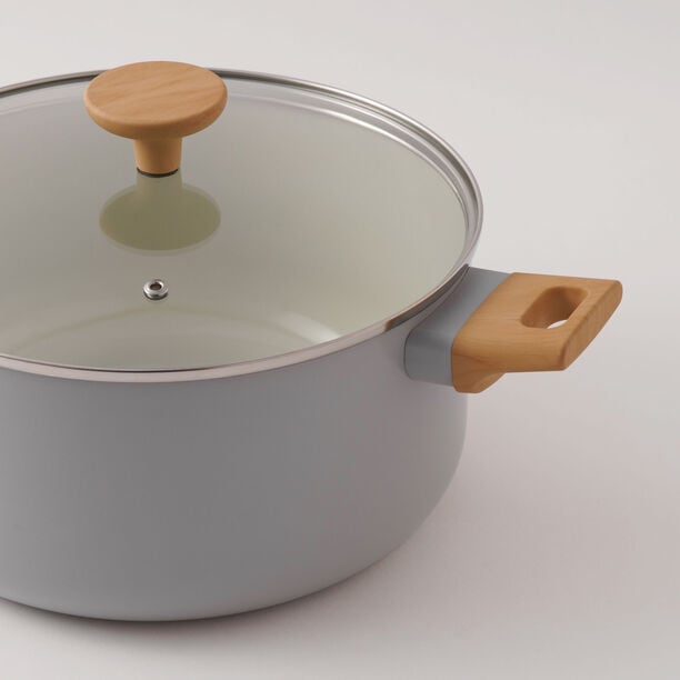 البرتو طقم قدور الومنيوم 9 قطع، رمادي image number 3