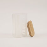 Alberto 4pcs borosilicate glass canister set with wood lid image number 6