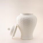 Homez off white ceramic vase 30*30*49 cm image number 1