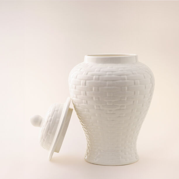 Homez off white ceramic vase 30*30*49 cm image number 1