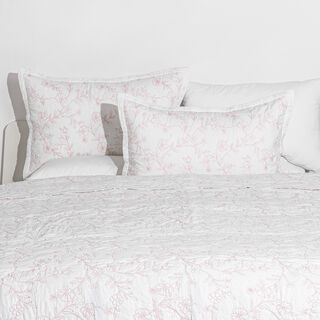 بوتيك بلانش طقم لحاف كينج قطن 3 قطع 250*240سم، أبيض