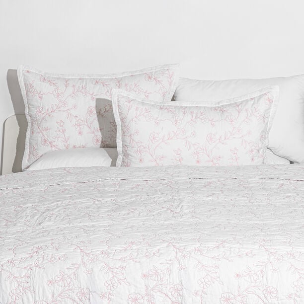 بوتيك بلانش طقم لحاف كينج قطن 3 قطع 250*240سم، أبيض image number 1