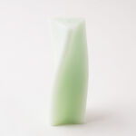 Homez candle spiral triangle shape 19.5cm, green image number 1